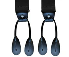 Mens 6 Clip Suspenders Y-back Leather Heavy Duty Suspenders suspenders for Women and Men-Color 17