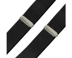 Mens 6 Clip Suspenders Y-back Leather Heavy Duty Suspenders suspenders for Women and Men-Color 5