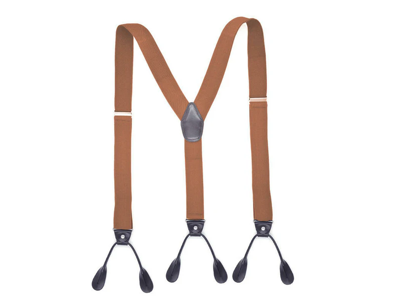 Suspender for Men Adjustable Y-Back Suspender Heavy Duty suspenders for men 6 Clips-Button style -12