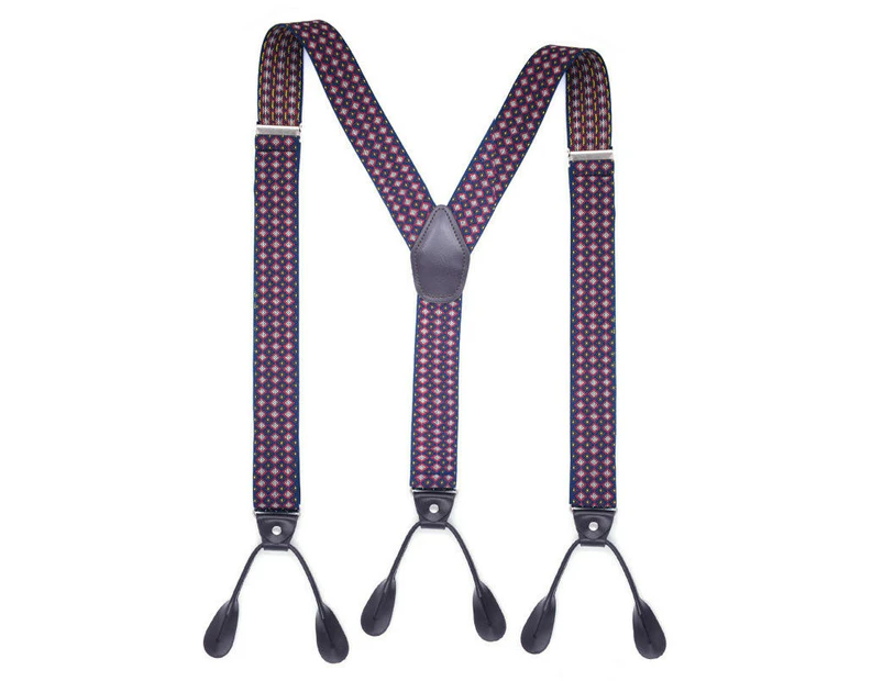 Suspender for Men Adjustable Y-Back Suspender Heavy Duty suspenders for men 6 Clips-Button style -20