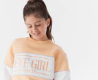 Eve Girl Youth Girls' Signature Crew Sweatshirt - Peach