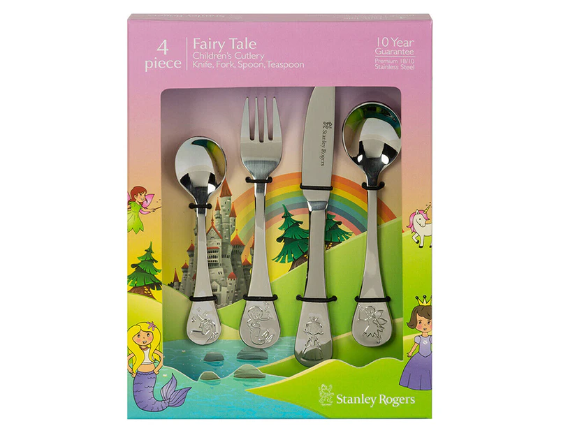 Stanley Rogers Children's 4-Piece Cutlery Set - Fairy Tale
