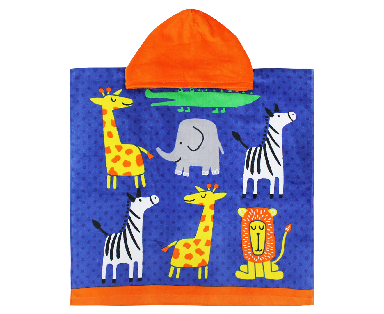 Onkaparinga Kids 60x120cm Absorbent Hooded Beach/Bath/Swimming Towel Animals