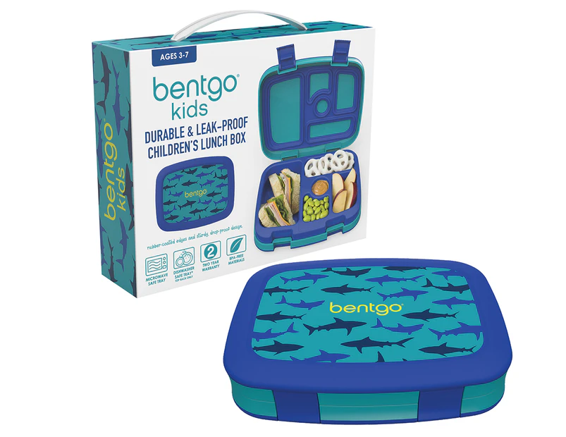 Bentgo Kids' Print Leak Proof Bento Lunch Box - Sharks