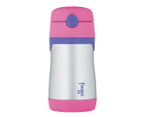 Thermos Foogo 290mL Insulated Drink Bottle w/ Straw - Pink
