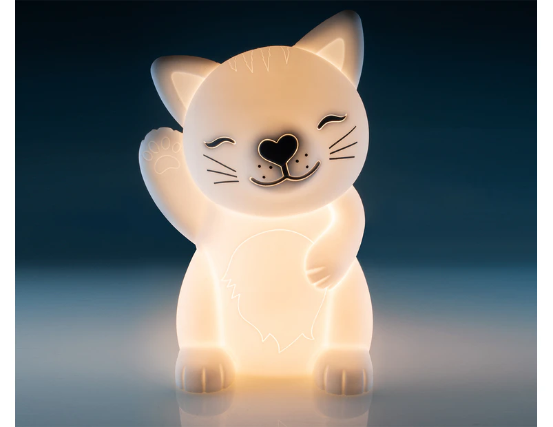 Lil Dreamers Cat Soft Touch LED Night Light / Lamp