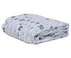 Playette Travel Cot Printed Fitted Sheet - White