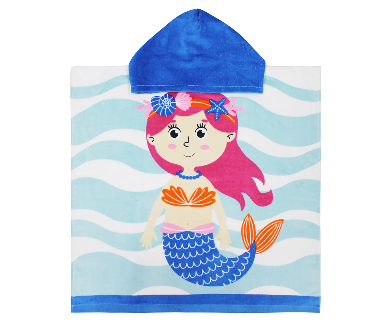 Onkaparinga Kids 60x120cm Soft Absorbent Hooded Beach/Swimming Towel Mermaid