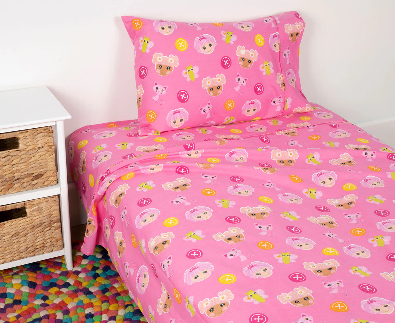 Lala Loopsy Jewel Polyester Cotton Sheet Set Single