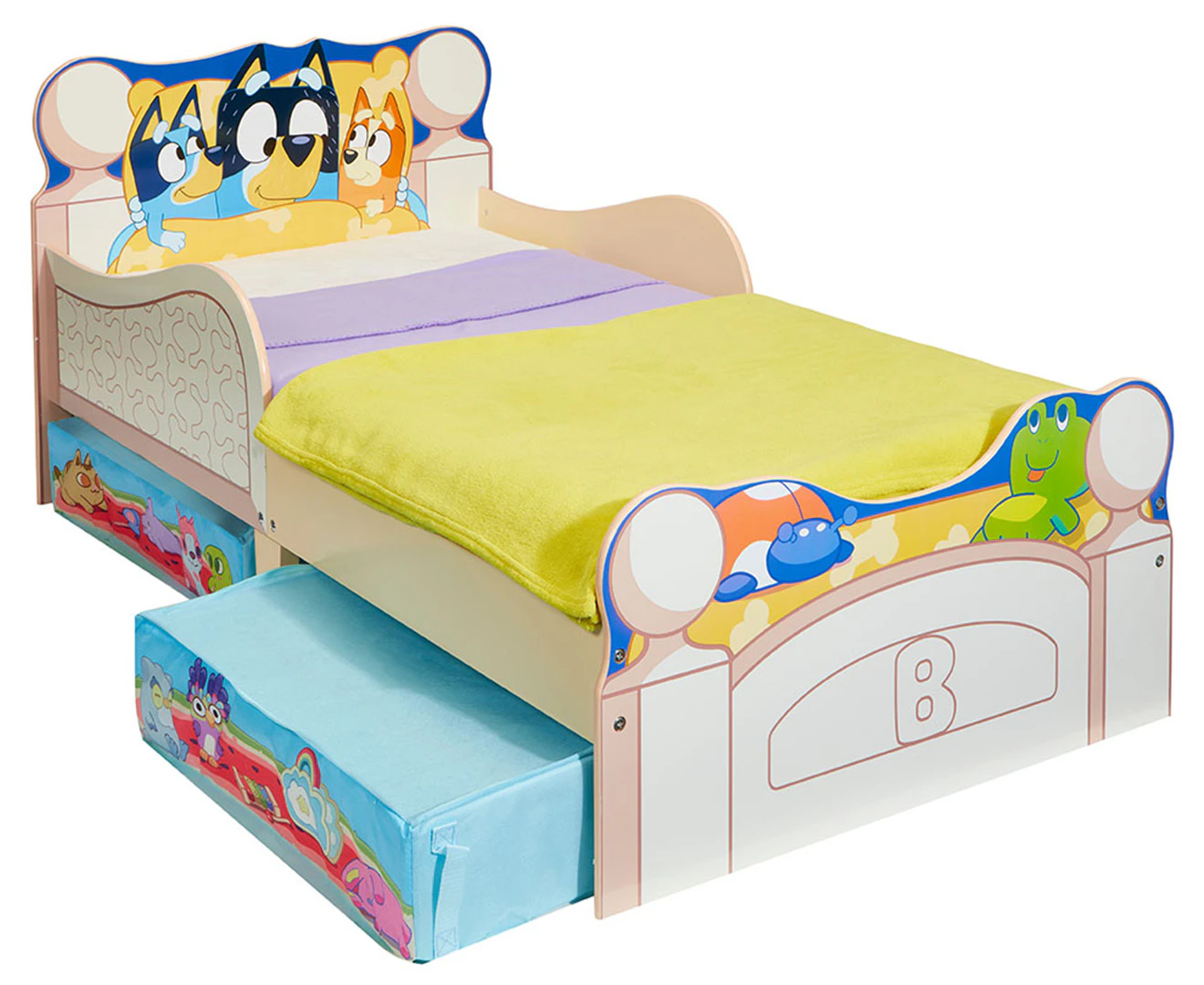 Moose Bluey Toddler Storage Bed - Multi