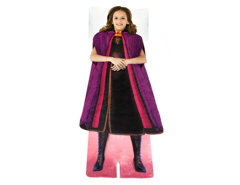 Disney Frozen II Anna's Adventure Outfit Blankie Tail Wearable Blanket