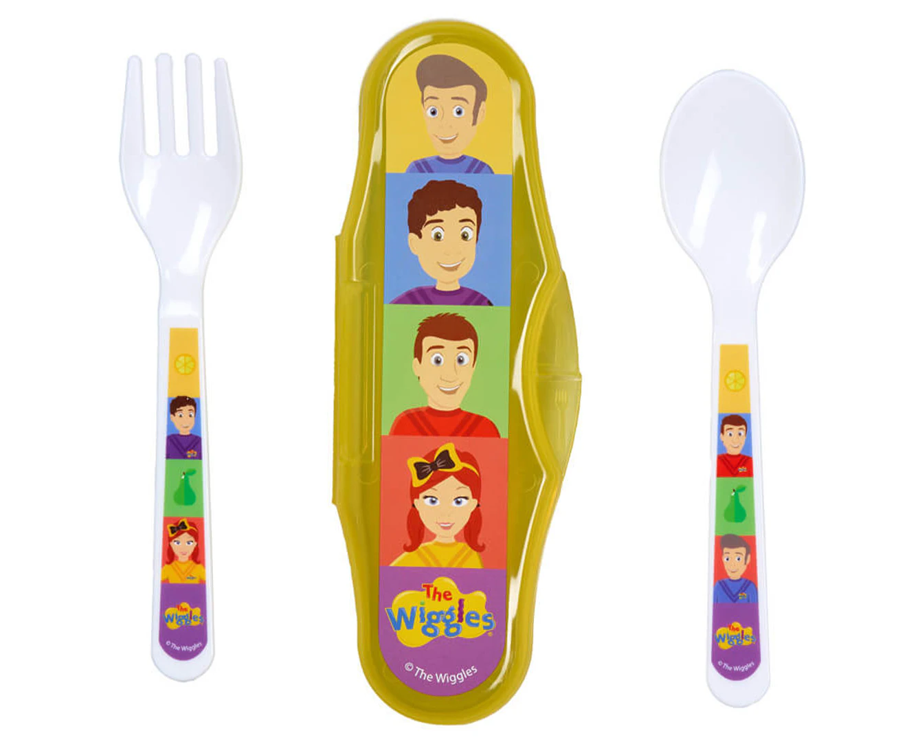 The Wiggles 2pc Travel Cutlery Set