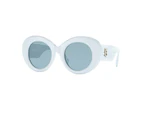 BURBERRY 0BE4370U 402880 Azure Frame Blue Lens Round Shape Women's Sunglasses