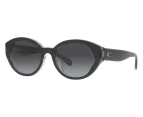 Coach Women's 55mm Black/Transparent Grey Sunglasses