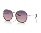 Coach Women's 59mm Light Gold/Pink Sunglasses