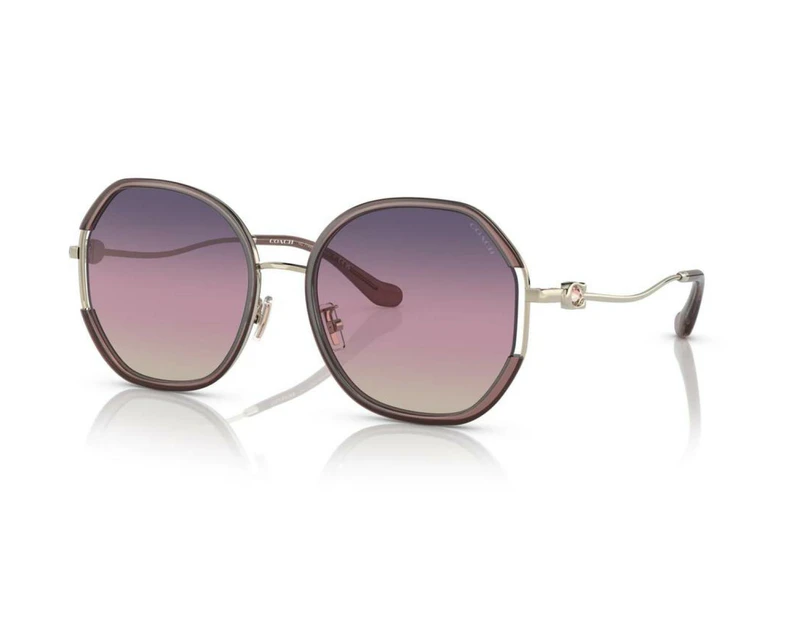 Coach Women's 59mm Light Gold/Pink Sunglasses