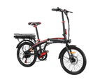 Everfit Folding Electric Bike Urban City Bicycle eBike Rechargeable Battery 250W