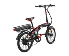 Everfit Folding Electric Bike Urban City Bicycle eBike Rechargeable Battery 250W