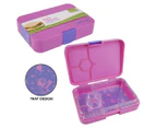 Sachi 4-Compartment Mermaids Bento Lunchbox - Pink
