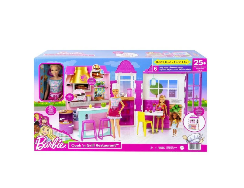 Barbie Cook ‘n Grill Restaurant™ Doll and Playset 12x53x32cm
