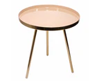 Bohemia & Co Beige powder coated brass table