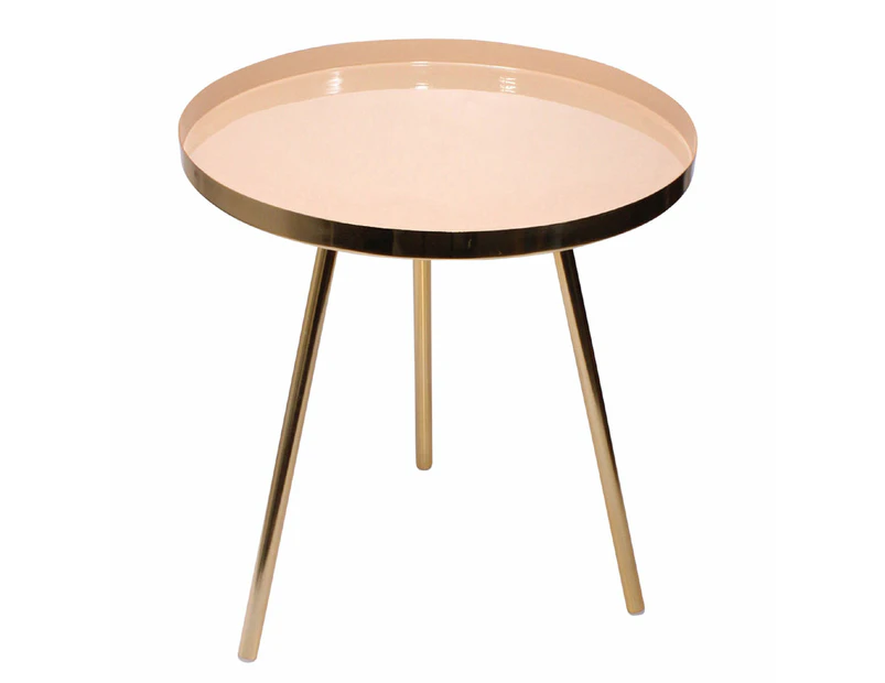 Bohemia & Co Beige powder coated brass table