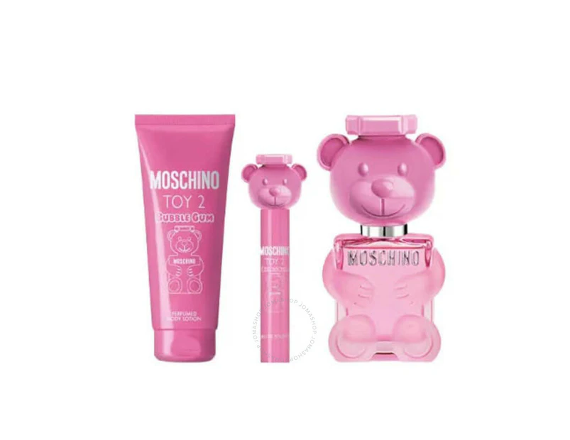 Toy 2 Bubble Gum 3 Piece 100ml Eau De Toilette by Moschino for Women (Gift Set)