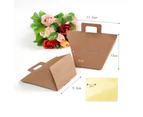 100PCS Christmas Gift Bags Party Candy Paper Bag Cookie Wrapping Pouch Sack - White