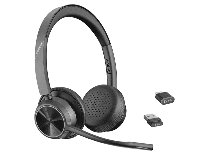 Plantronics Poly Voyager 4320 UC Wireless Bluetooth Stereo Headset