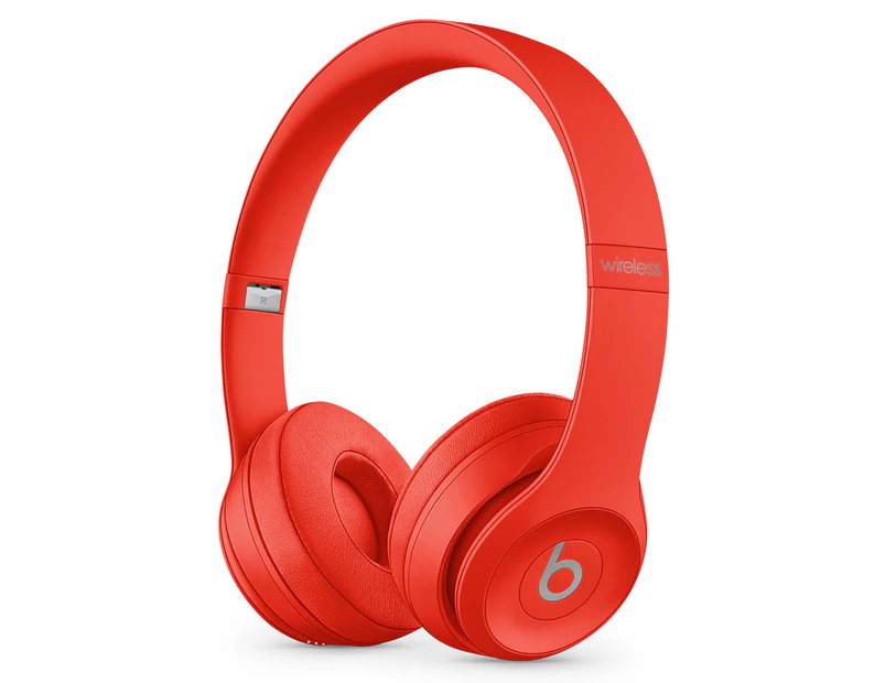 Beats Solo3 Bluetooth Wireless On-Ear Headphones - Citrus Red