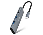 mBeat 7-in-1 Multifunction USB-C Hub - Space Grey