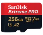SanDisk 256GB Extreme Pro MicroSDXC UHS-I Class 10 Memory Card