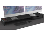 Pout Eyes 9 All-In-One Wireless Charging & Hub Station For Dual Monitors - Black