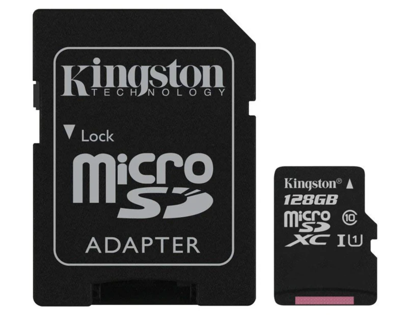 Kingston 128GB Class 10 Canvas Select Micro SD Card w/ Adapter