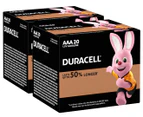 2 x Duracell Coppertop AAA Battery 20-Pack