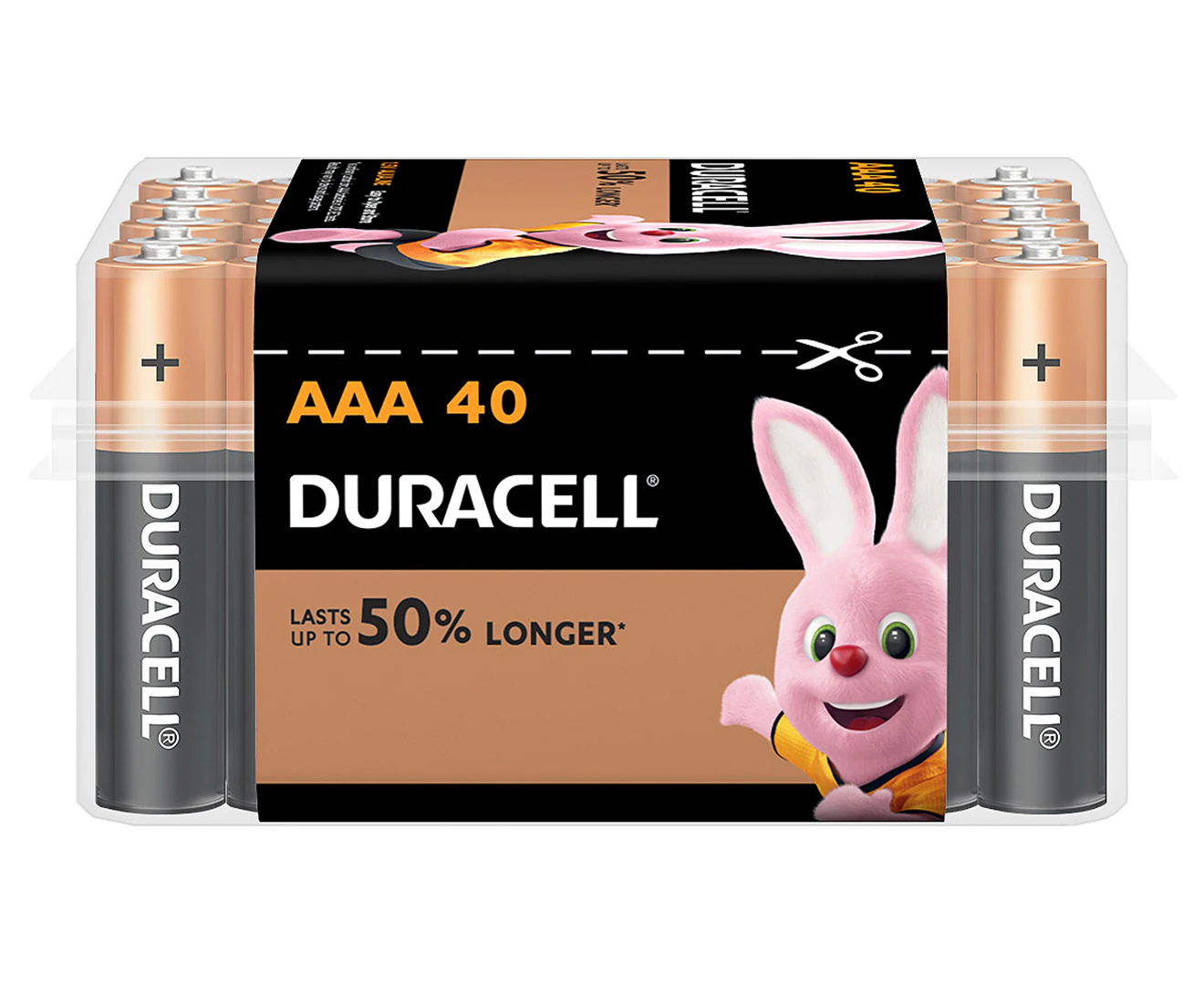 40pc Duracell AAA Alkaline Power Long Lasting Coppertop Batteries 1.5v