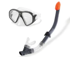 Intex Teen/Adult Reef Rider Mask & Snorkel Swim Set - Black/Clear