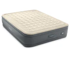 Intex Queen PremAire II Elevated Airbed w/ Fiber-Tech Technology - Grey