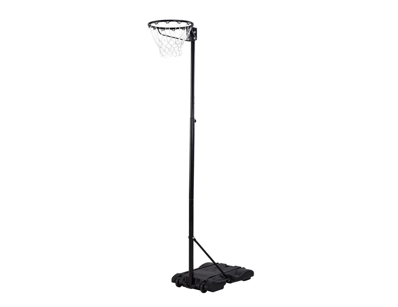 Spalding Adjustable Height  Portable Netball System - Black