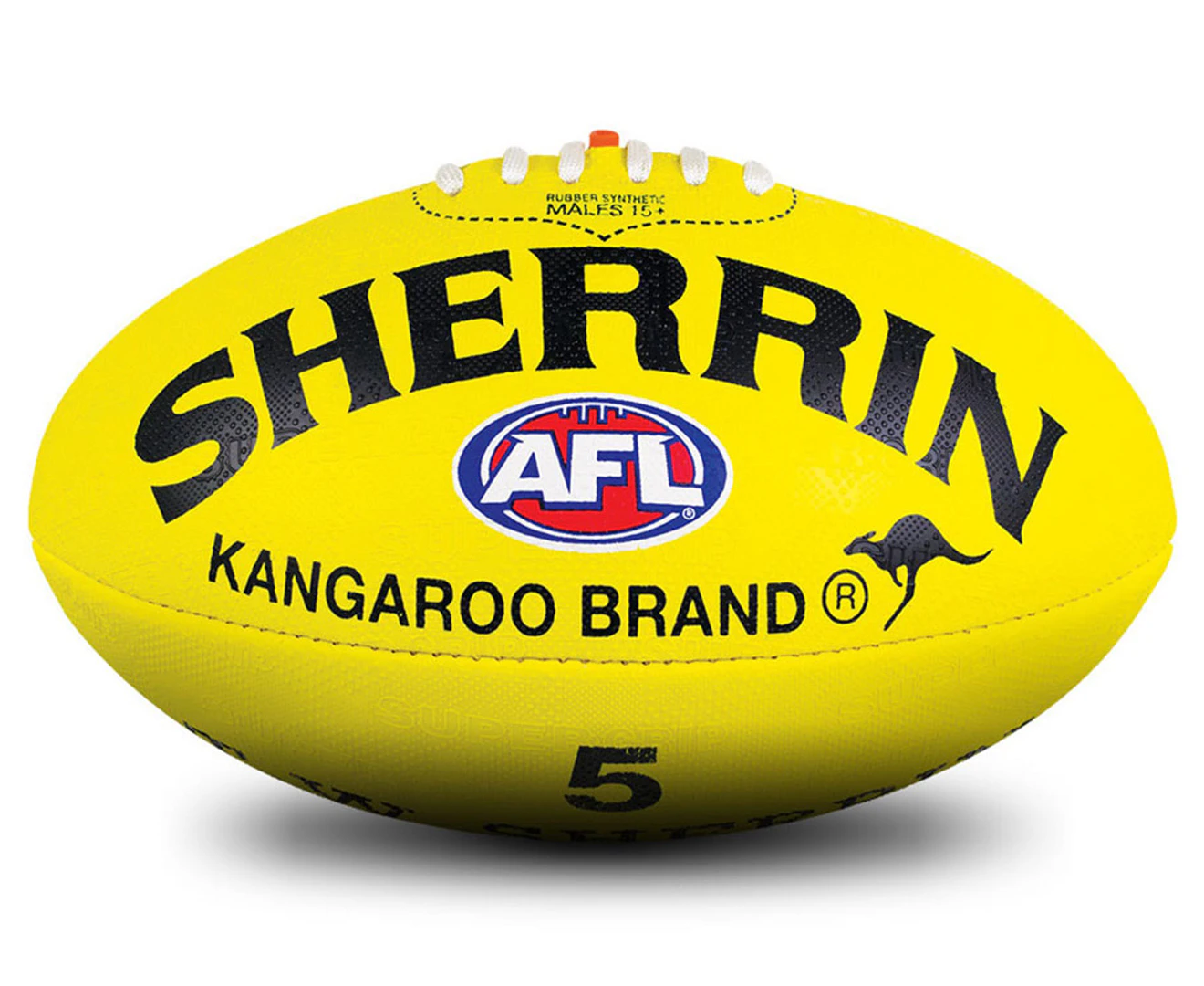 Sherrin Kangaroo Brand Size 5 Football - Yellow