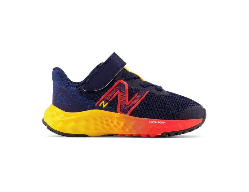 New Balance Toddler Boys' Fresh Foam Arishi v4 Running Shoes - Team Navy/Electric Red/Egg Yolk