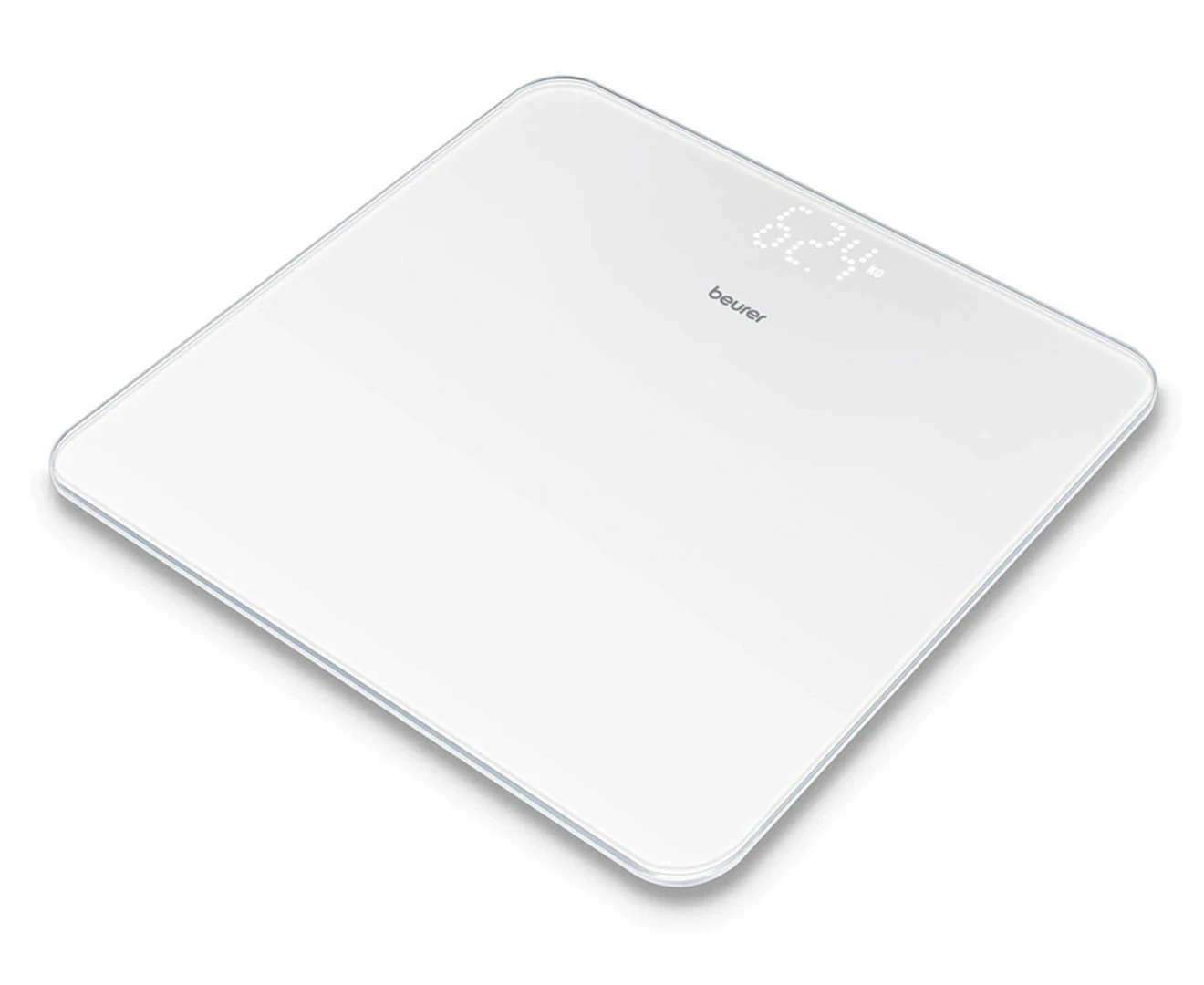 Beurer Digital Glass Bathroom Scales - White GS225