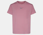 Nike Sportswear Youth Girls' Essential Tee / T-Shirt / Tshirt - Elemental Pink/Diffused Blue