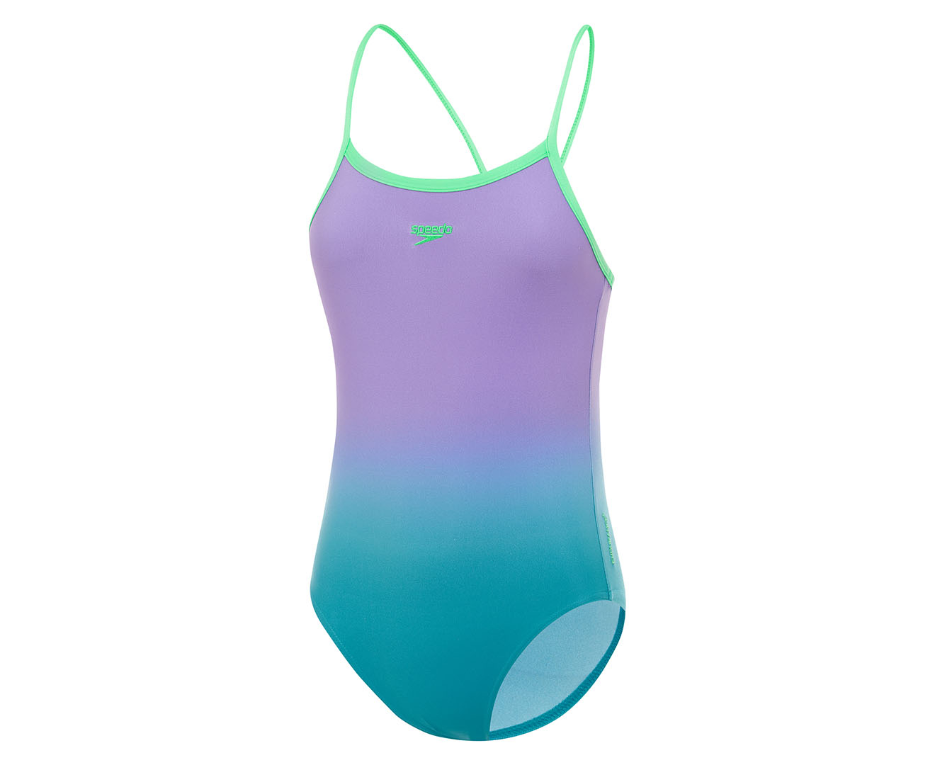 Speedo Girls' Digital Ombre Thinstrap One Piece Swimsuit - Miami Lilac ...