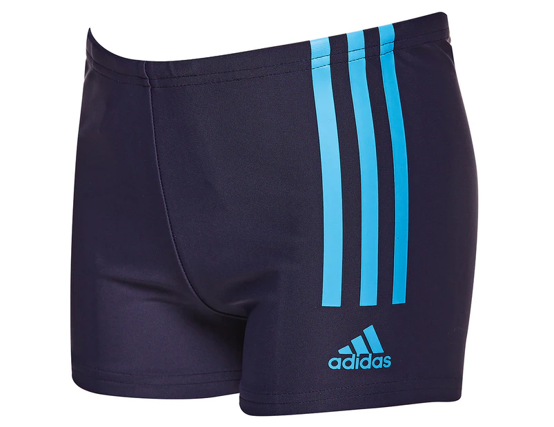 Adidas Boys' 3 Stripes Swim Briefs - Legend Ink/Pulse Blue