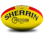 Sherrin Precision Size 5 AFL Football - Yellow/Red