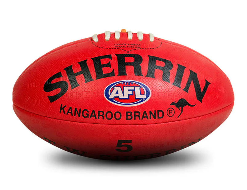 Sherrin Kangaroo Brand Size 5 Football - Red