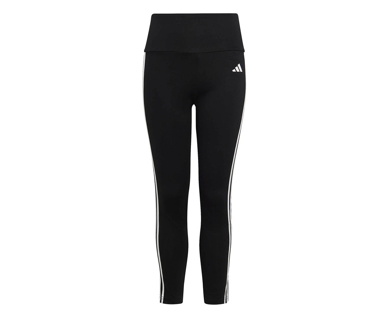 Adidas Girls' Essentials AEROREADY 3-Stripes Tights / Leggings - Black/White