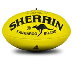 Sherrin Kangaroo Brand Size 4 Football - Yellow