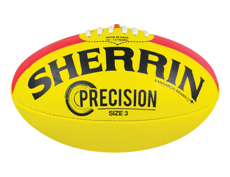Sherrin Precision Size 3 AFL Football - Yellow